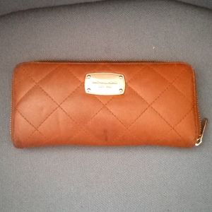 Brown leather Michael Kors wallet